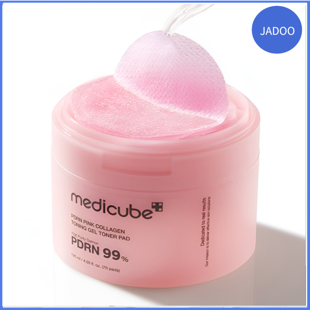 Medicube pdrn pink collagen toning gel toner pad
