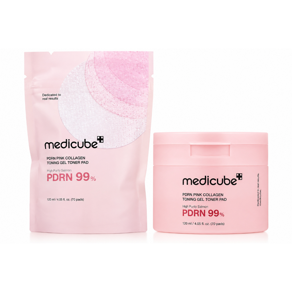 Medicube PDRN Pink Collagen Toning Gel Toner Pad – 70 Pads