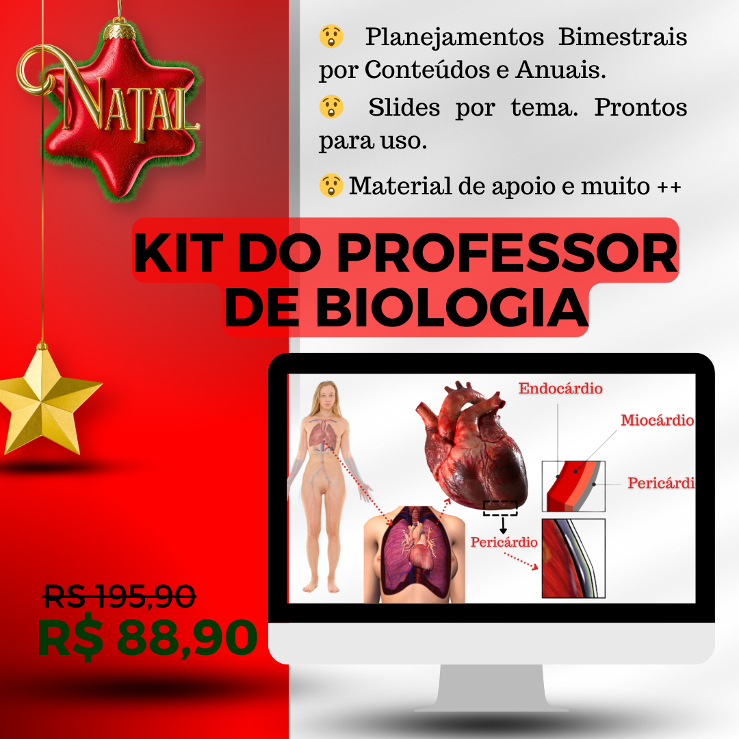 Slides de Biologia editáveis + Planos de aulas R$88,90