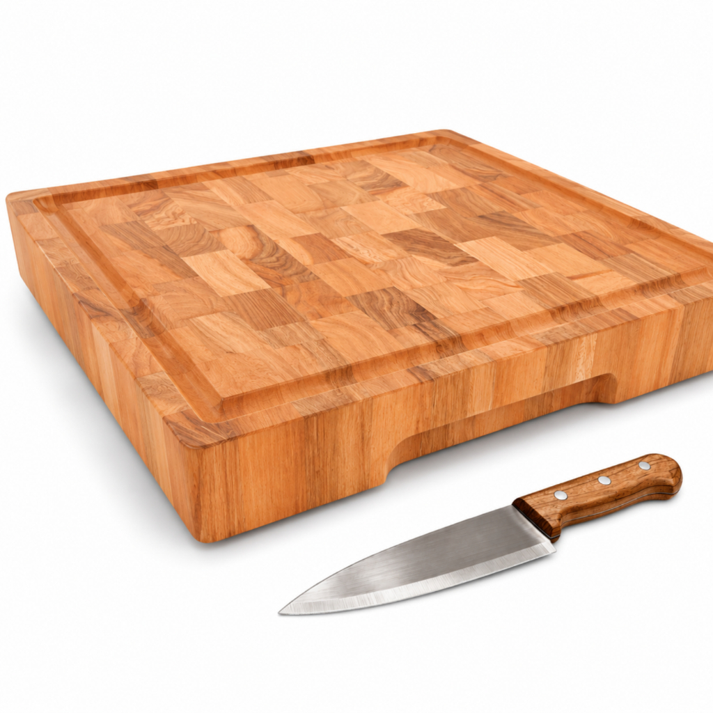 Tábua para Churrasco Invertida com Faca Kort 45X40cm