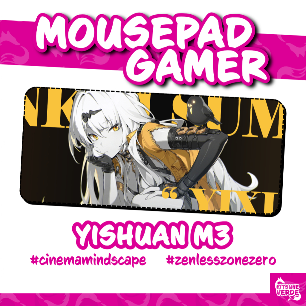 Mouse Pad Gamer - Mindscape Ether - Zenless Zone Zero - 90x40 - 80x40 - 70x30 - 60x40 - 40x45 cm