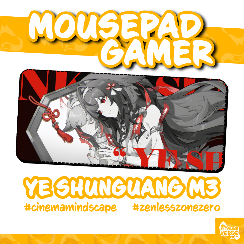 Mouse Pad Gamer - Mindscape Físico - Zenless Zone Zero - 90x40 - 80x40 - 70x30 - 60x40 - 40x45 cm