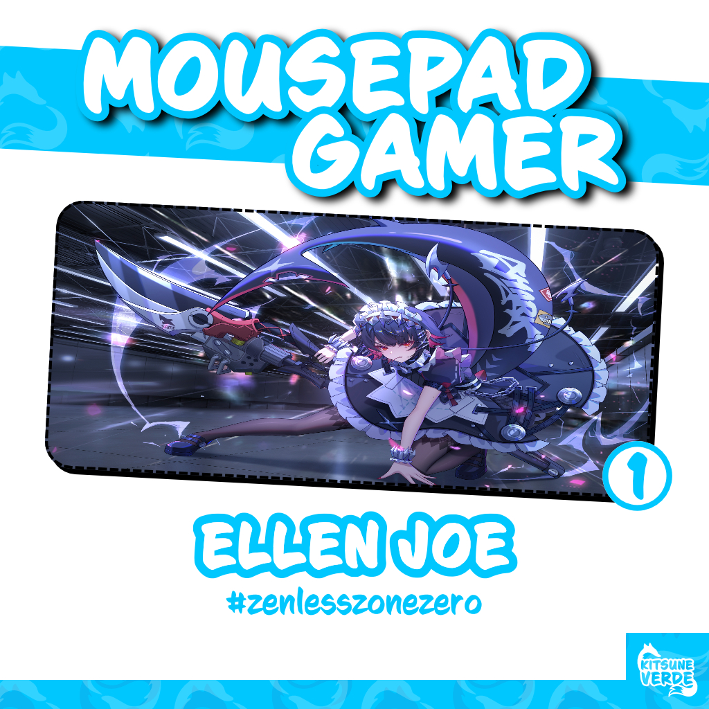 Mouse Pad Gamer - Ellen Joe - Zenless Zone Zero - 90x40 - 80x40 - 70x30 - 60x40 - 40x45 cm