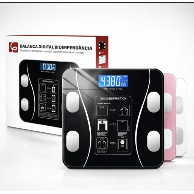 Balança Digital Biopedancia Epsilon Corporal Inteligente Bluetooth .
