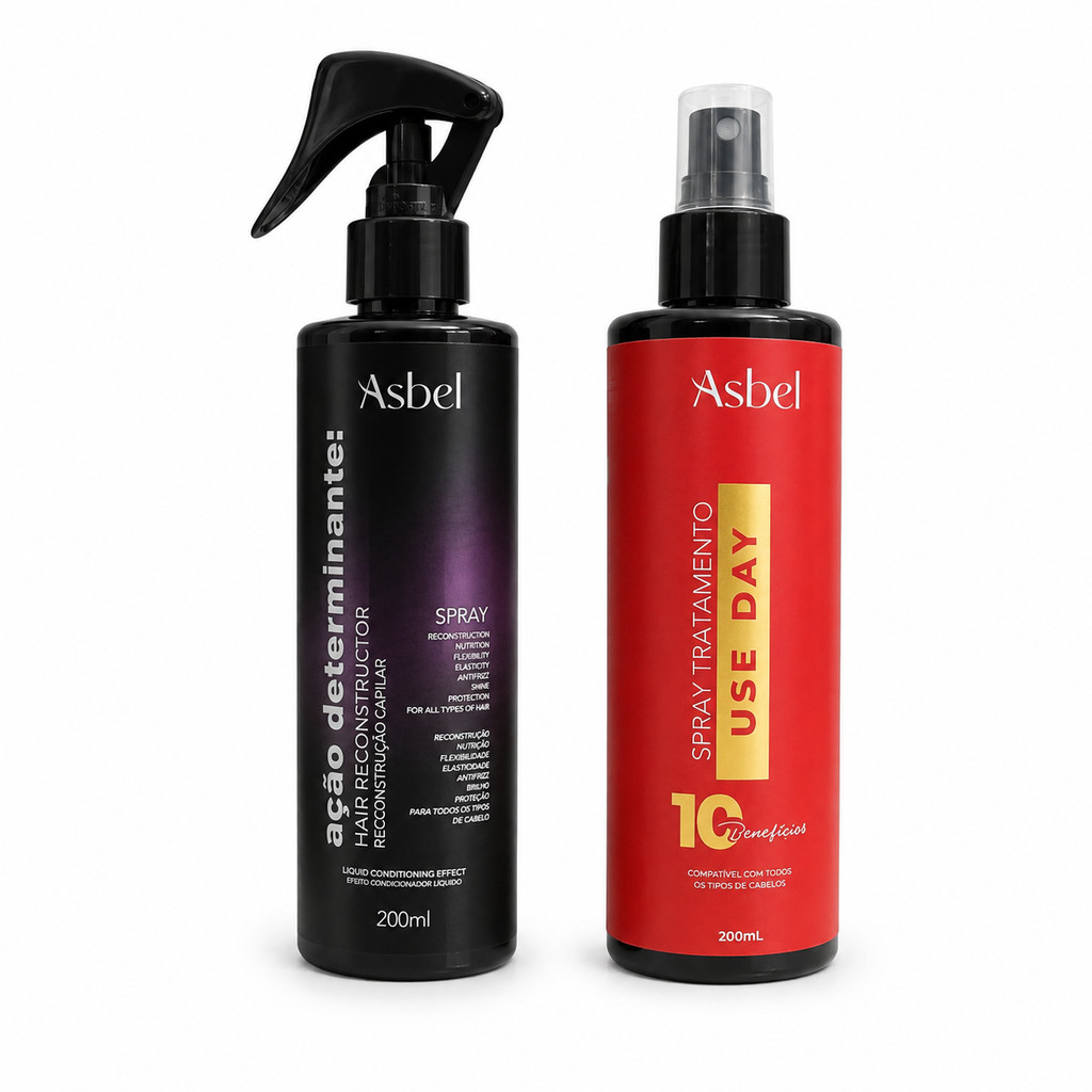 Kit Asbel Use Day + Ação Determinante Reconstrução Capilar 200ml