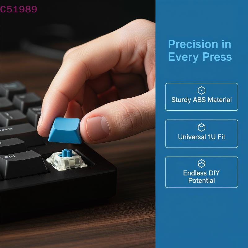 [kaan] 10 Peças DIY DSA 1U Keycap Para Interruptores MX Tampa De Chave De Teclado Múltiplas Cores Thi Durável PBT Altura