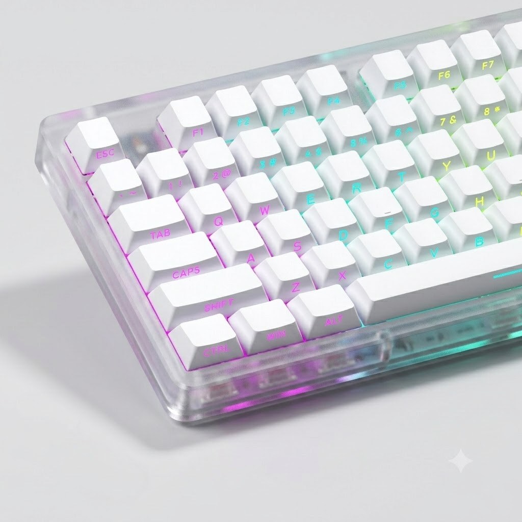 134 Teclas Branco PBT Duplo Tiro Chave Tampa Lateral-lit RGB Retroiluminado Keycaps Perfil OEM Para Teclado Mecânico