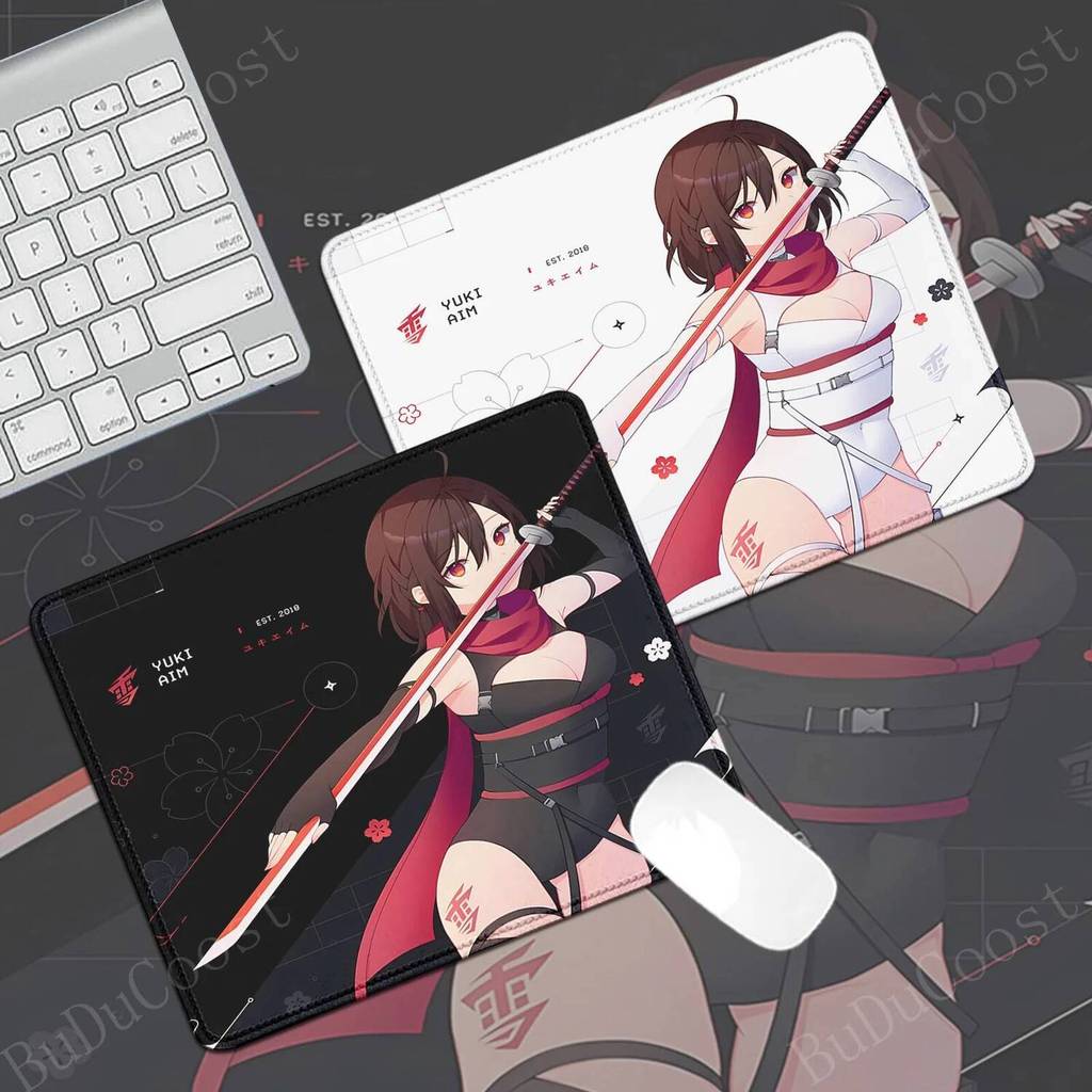 18x22CM Yuki Aim Premium Mousepad Tamanho Pequeno Velocidade Gaming Mouse Pad Bloqueio Borda E-Sports Mesa Almofada Jogo