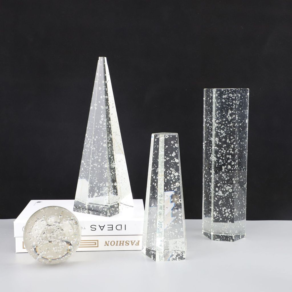 HOCU European-style crystal bubble geometric ornaments Model home sales office Study, living room, dining room, TV cabin