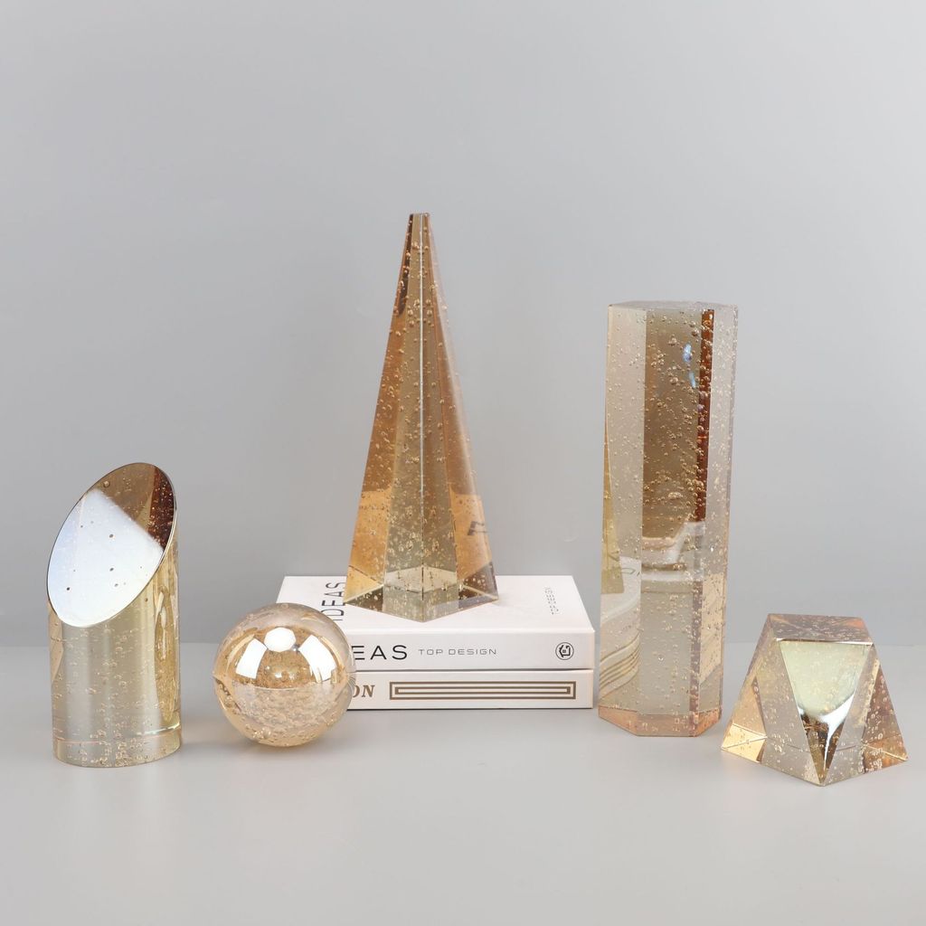 DKDU European-style crystal bubble six-piece set for model homes, sales offices, bedrooms, studies, living rooms, dining