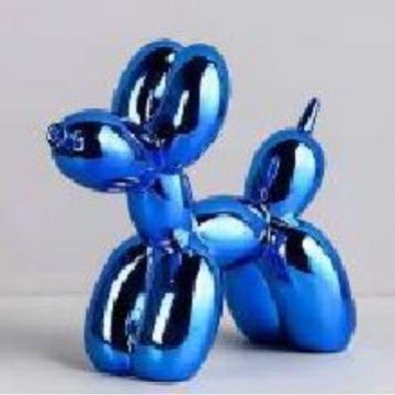 KRHF Nordic resin small balloon dog ornaments for model rooms, sales offices, bedrooms, studies, living rooms, dining ro