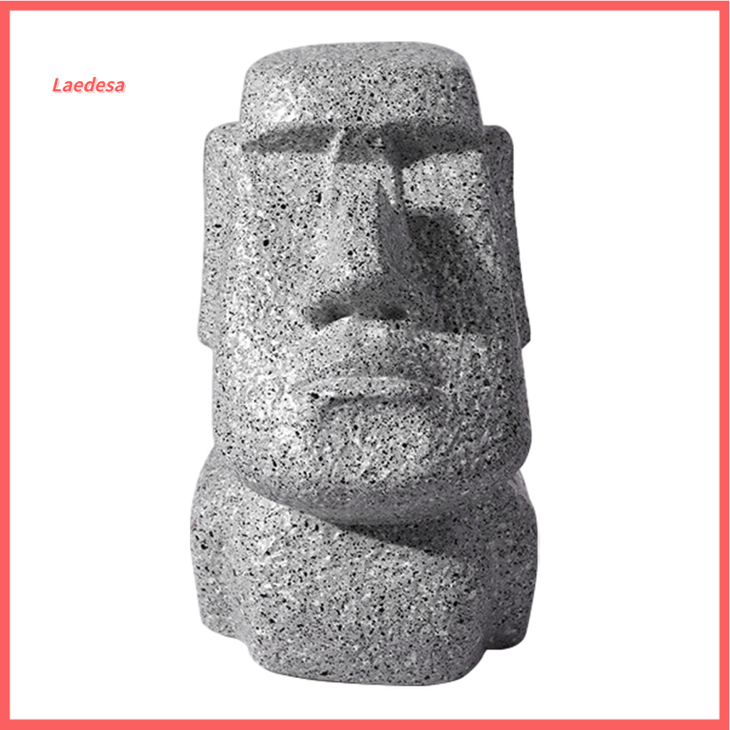 Eyeglass Holder Stand Sturdy Vinyl Glasses Moai Easter Island Stone Fun Resin Display for Home Office Desk Decor Unique