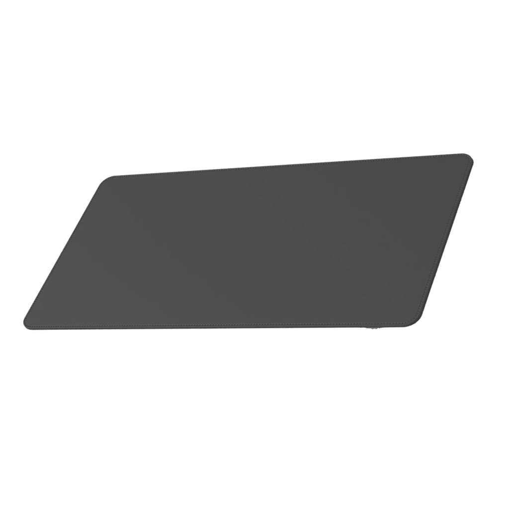 desk pad gigante cinza escuro borda reta