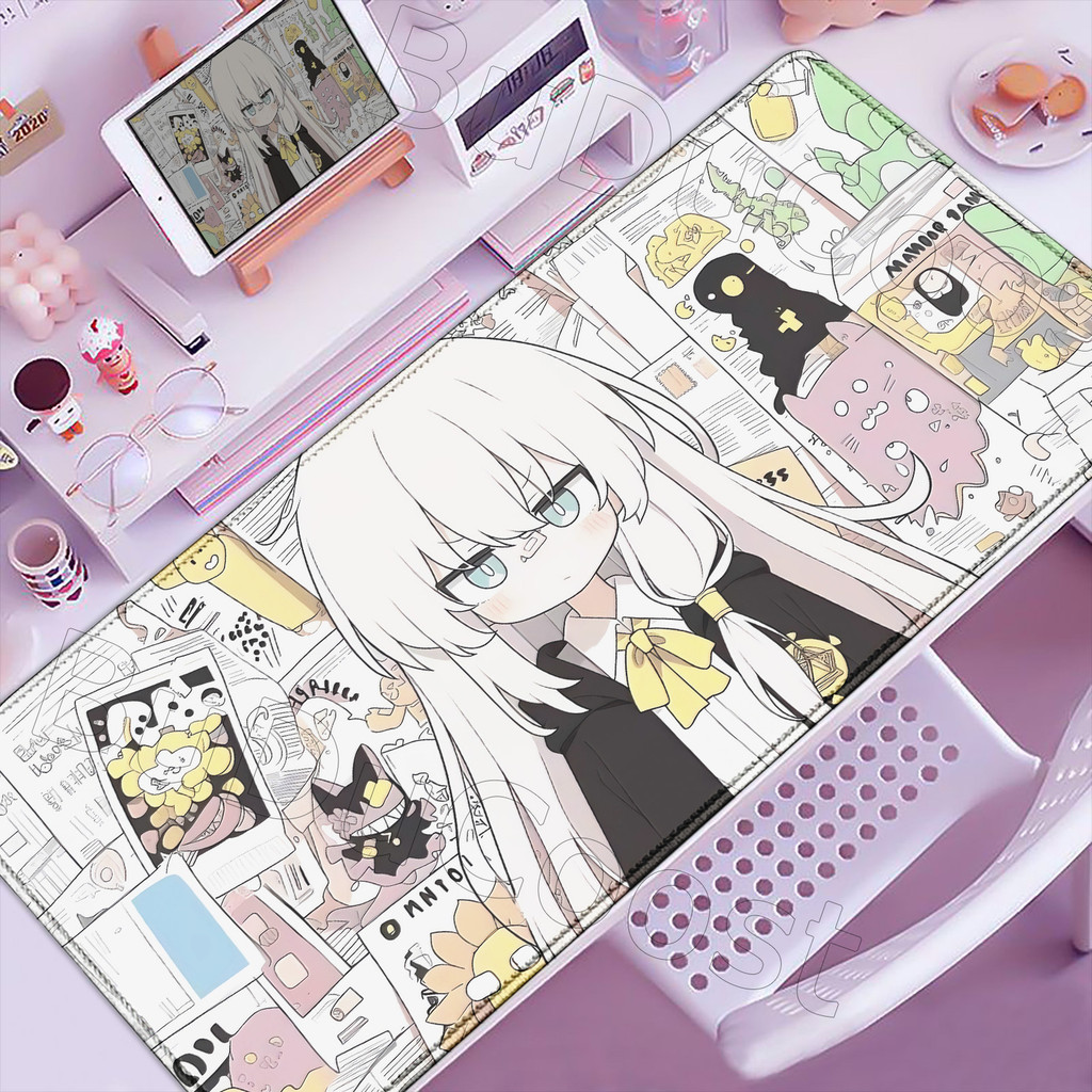 Tapete De Mouse Kawaii Anime Menina Elaina Mousepad Grande Portátil Jogos Pad LockEdge Engrossado Computador Teclado Mes