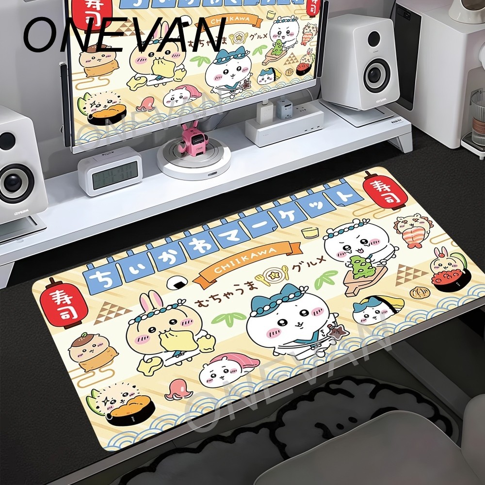 Bonito Dos Desenhos Animados Chiikawa Mousepad Grande Jogo Mouse Pad LockEdge Engrossado Teclado Do Computador Mesa Tape