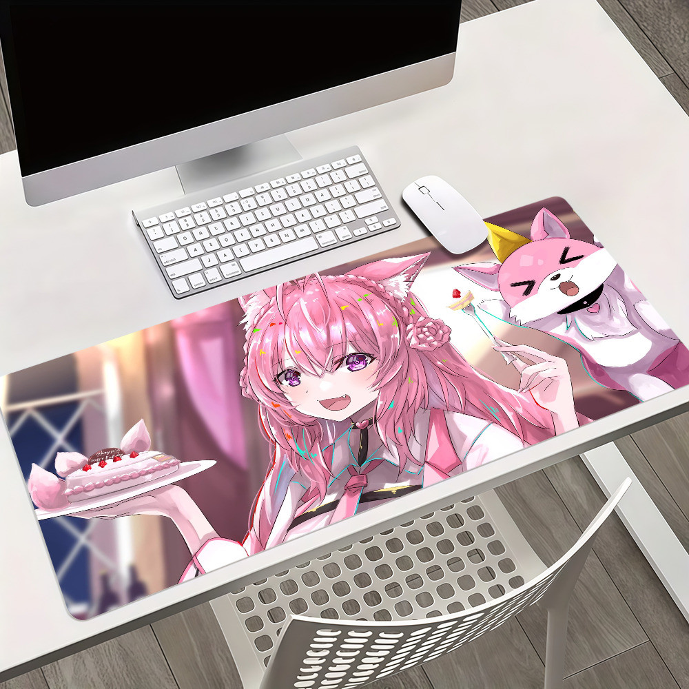 Hakui Koyori Anime Mouse Pad Antiderrapante Engrossado MousePad Grande Escrita Lockedge Almofada Para Jogos Estudante De