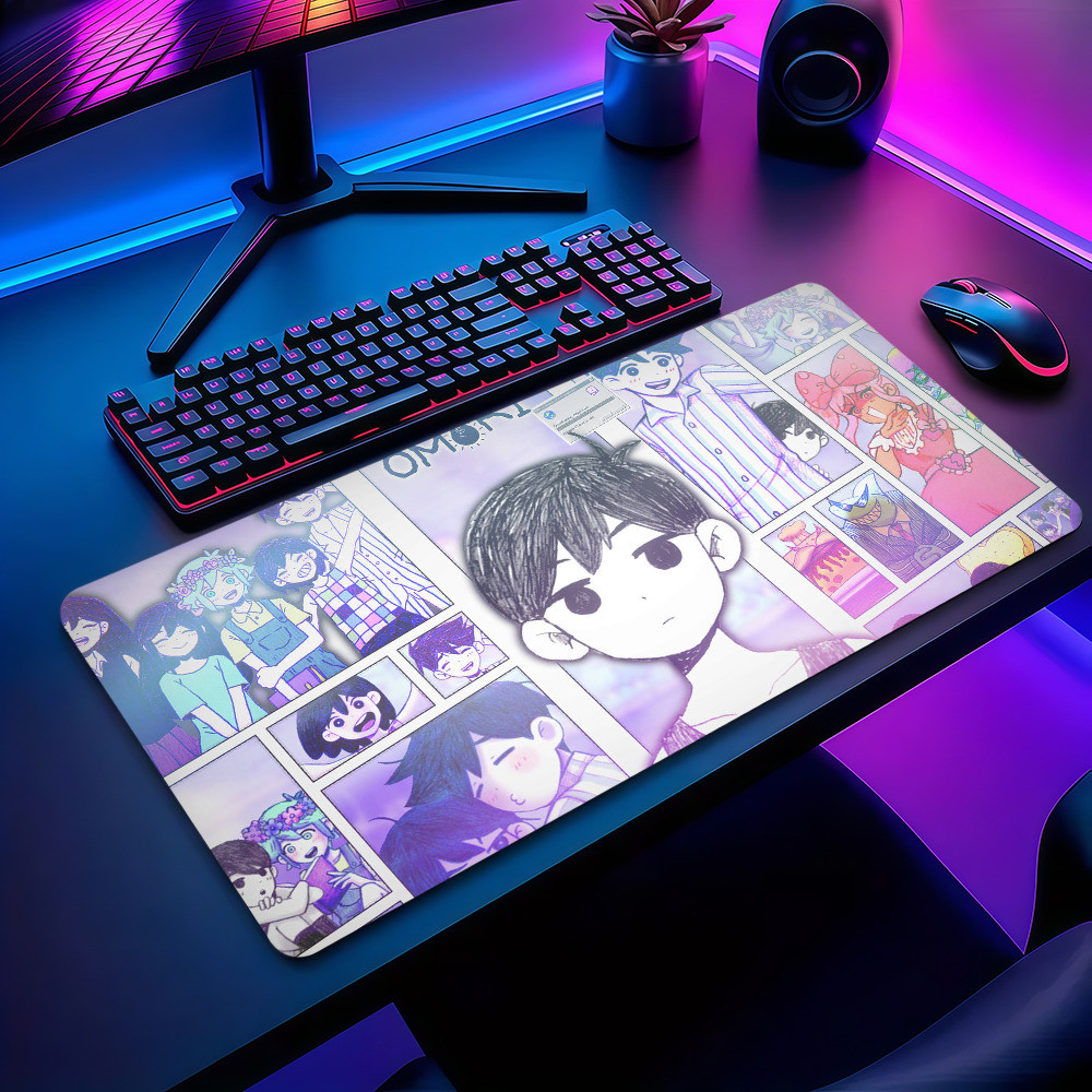 Omori Jogo Mouse Pad Antiderrapante Engrossado MousePad Grande Escrita Lockedge Escritório Estudante Almofada De Jogos