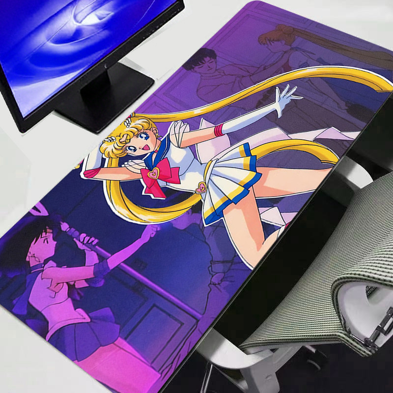 Mouse Pad S-Sailor Moon XL Lockedge Grandes Acessórios De Jogos Computador Gamer Teclado Tapete Mesa Mousepad Para Csgo