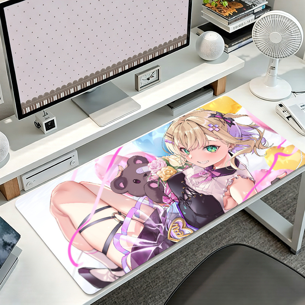 VTuber K-Kurumi Noah Mouse Pad Antiderrapante Engrossado MousePad Almofada De Estudante Grande Escrita Gaming Lockedge O
