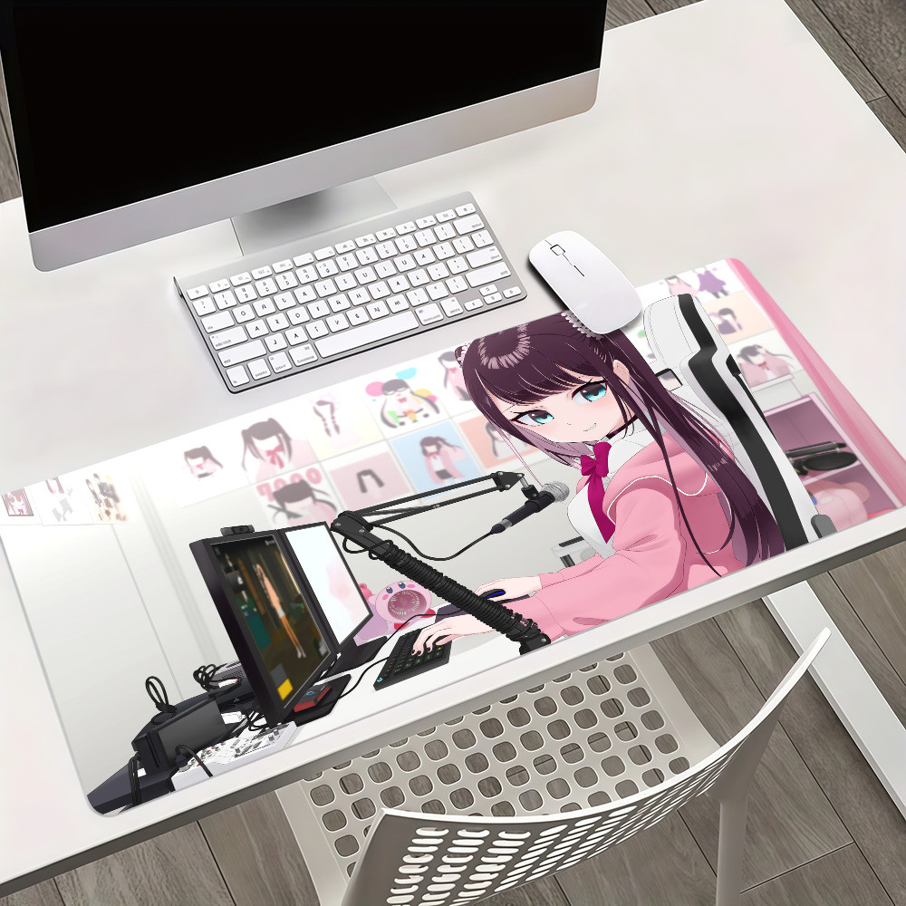 Kaga N-Nazuna Mouse Pad Antiderrapante Engrossado MousePad Grande Escrita Lockedge Almofada Para Jogos Estudante De Escr