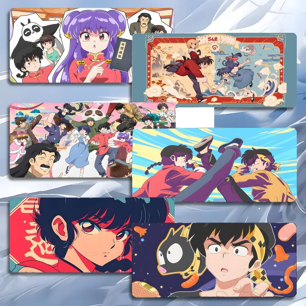 Engraçado Clássico Anime R-Ranma Mouse Pad Mousepad Grande Jogo LockEdge Engrossado PC Mesa Tapete