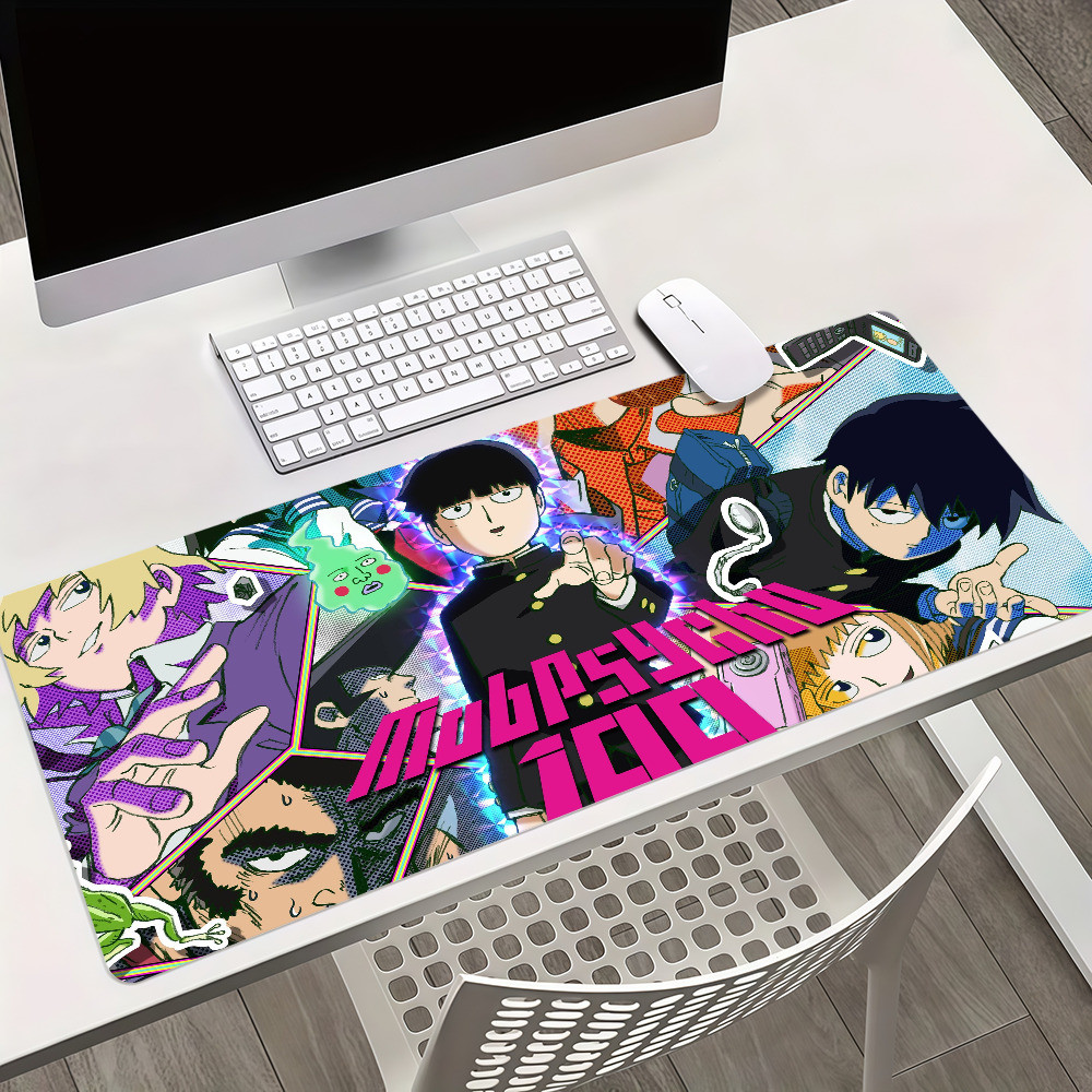 Mob P-Psycho 100 Anime Mouse Pad Antiderrapante Engrossado MousePad Grande Escrita Lockedge Almofada Para Jogos Estudant