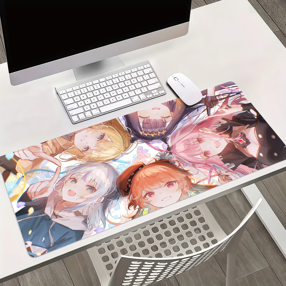 V-Virtuais Y-Youtuber Mouse Pad Antiderrapante Engrossado MousePad Grande Escrita Lockedge Almofada Para Jogos Estudante