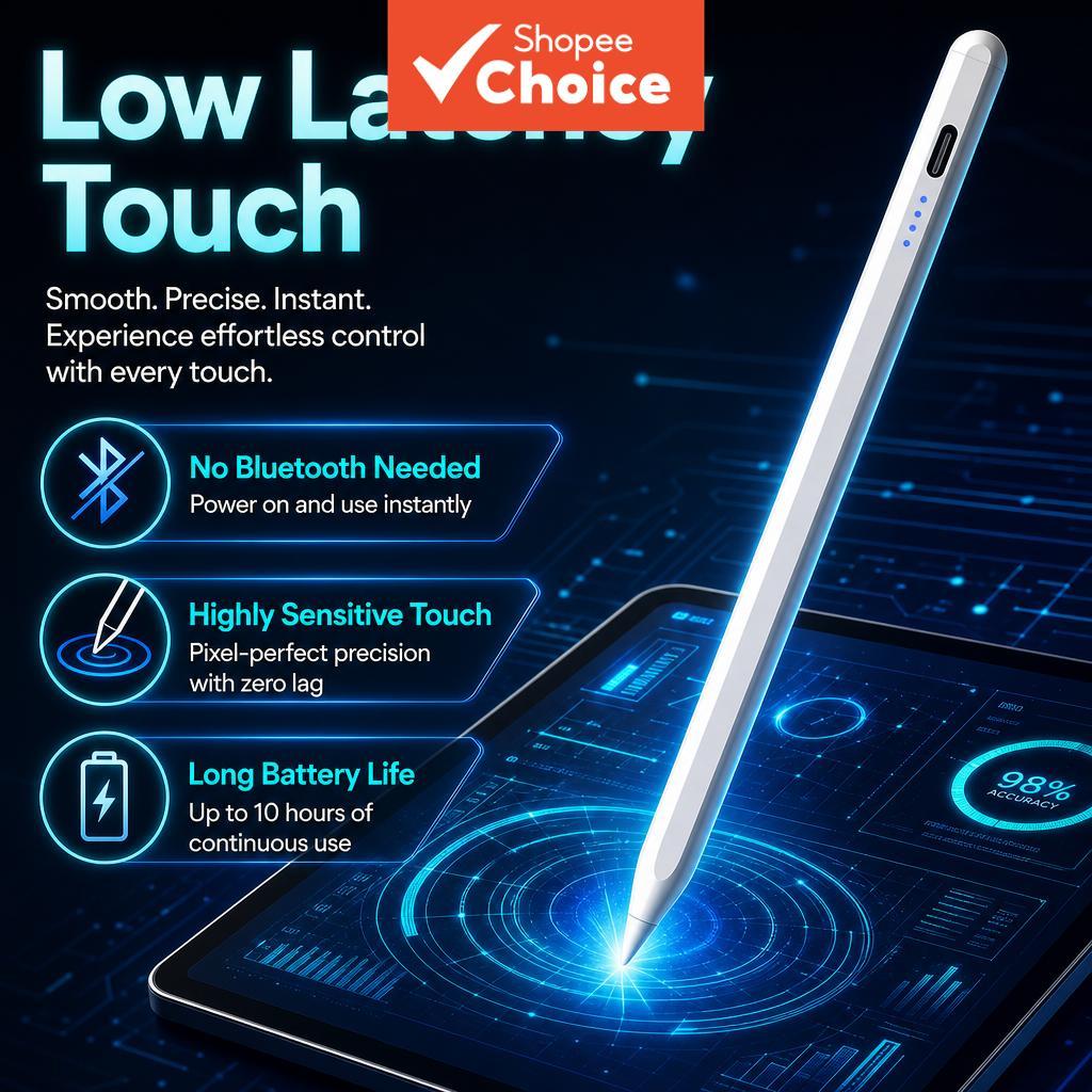 2026 Caneta Stylus para Android iPad, Samsung, Xiaomi, Huawei - Caneta magnética universal recarregável