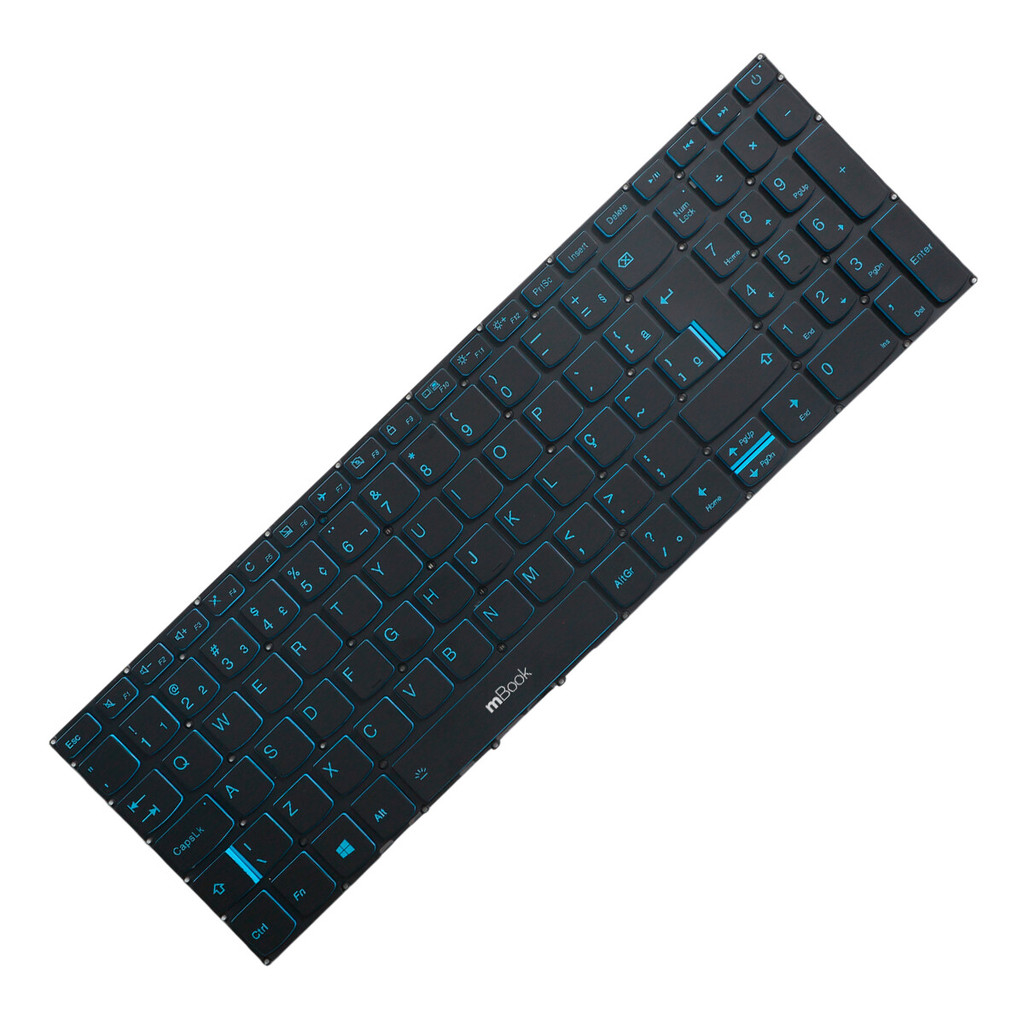 Teclado para Lenovo L340-15IRH Gaming Azul, Com LED