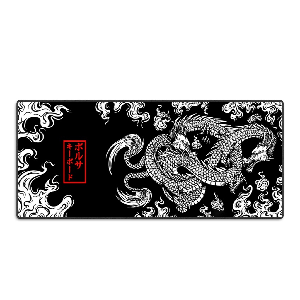 Mouse Pad Grande 90x40 Dragão Chinês Japonês Couro Gamer Desk Pad Extra Grande Personalizado Anime Desenho Speed