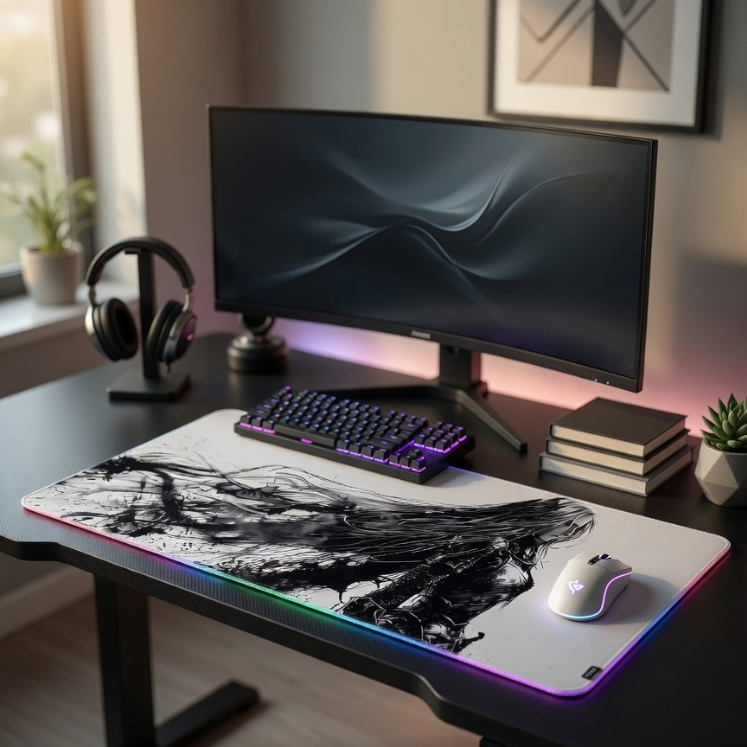 Mouse Pad Vários Tamanhos Desk Pad Borda Costurada Estampas Diversas Animes Envio Rápido