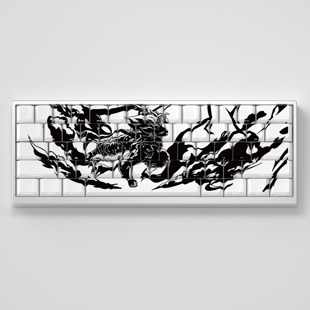 Dragon Ball Keycap Anime Cherry Profile Shine-Through Side-print Double shot PBT Set 130 Teclas
