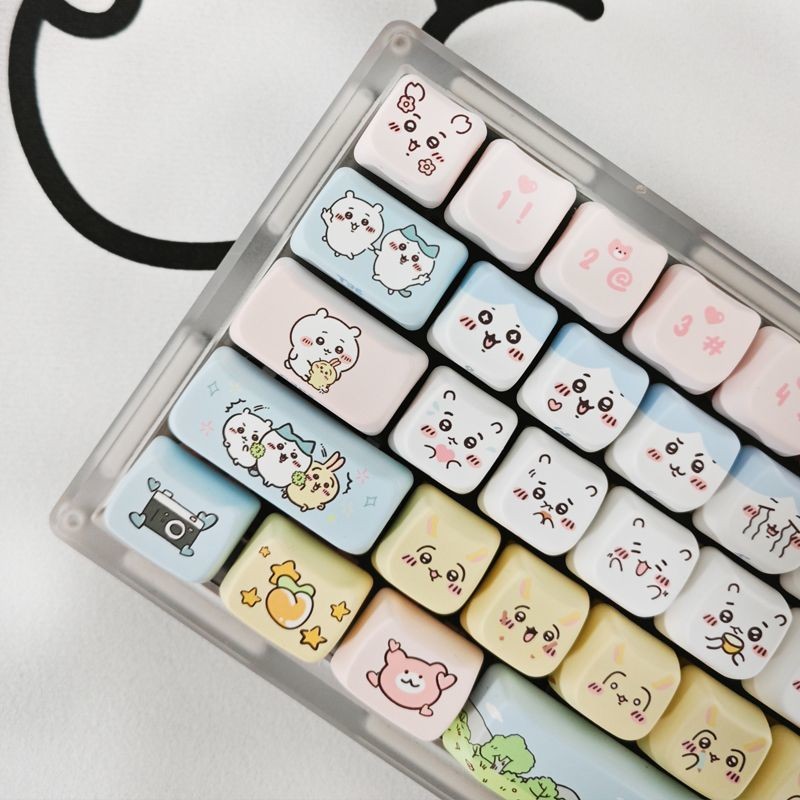 chiikawa MAO Profile Dye-Sub PBT Keycap Set 120 Teclas