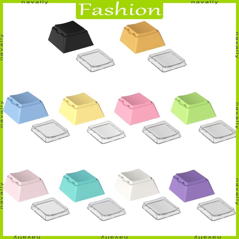 nava 8PCS Cheey Profile Keycaps Para Teclados Mecânicos PBT + PC Keycap 1U Set