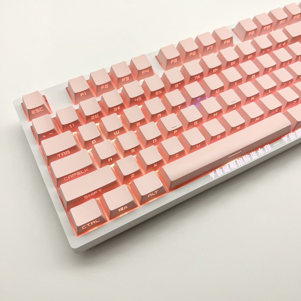 Gravação Lateral Transparente Cherry Profile Shine-Through Side-print Double shot PBT Keycap Set 134 Teclas