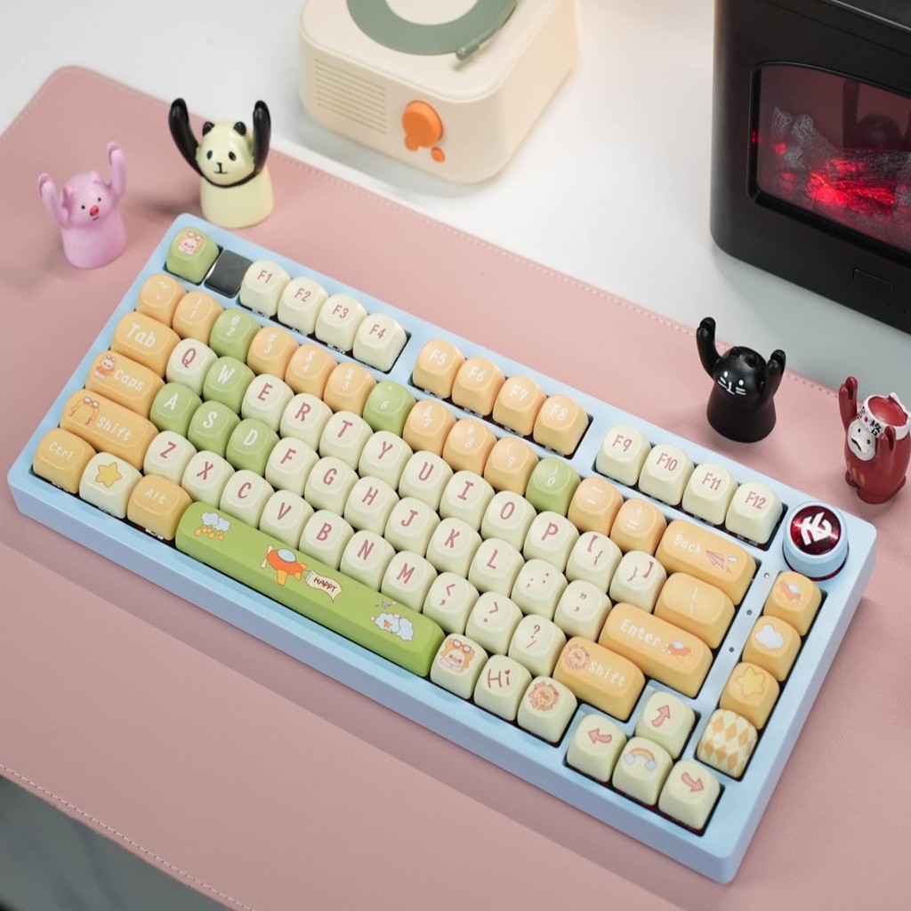 Pig MO A Outline Dyeing PBT Keycap Set 143 Botões