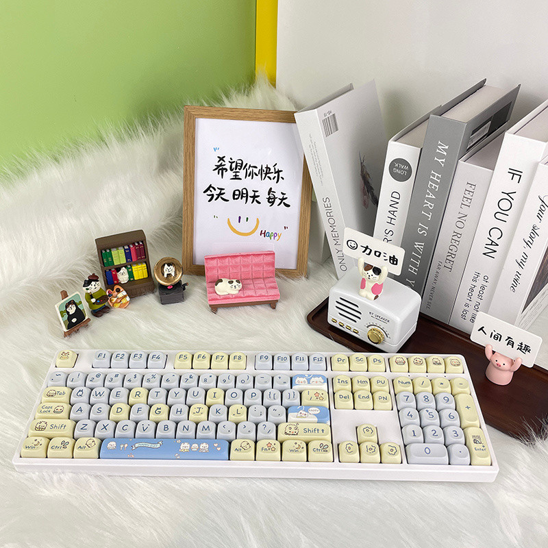 Pequeno Gato MOA Profile Dye-Sub PBT Keycap Set 116 Teclas