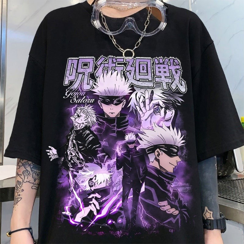 Camiseta Unissex Oversized Plus Size Feminina Masculina s Anime Jujutsu Kaisen Gráficas Harajuku Gótica Personagem