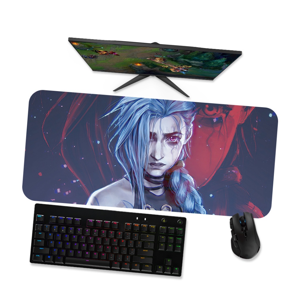 Mouse pad Arcane Jinx 4 - League of legends Mousepad Gamer 90x40 80x40 60x40 70x30 45x40