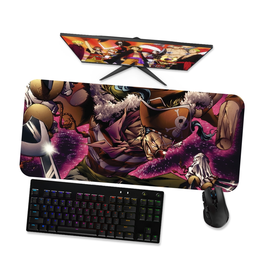 Mouse pad ONE PIECE BUGGY O PALHAÇO - Mousepad Gamer 90x40 80x40 60x40 70x30 45x40