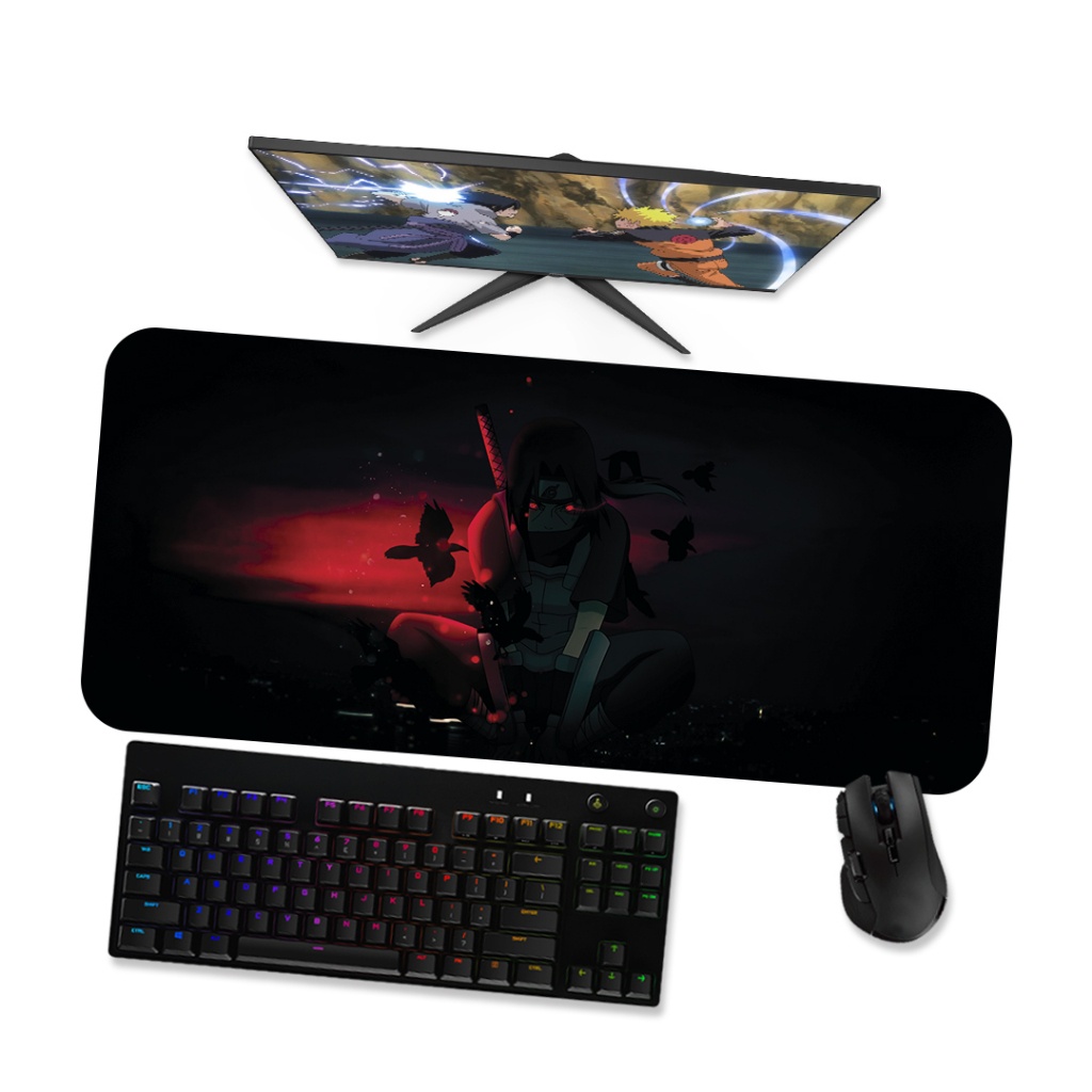 Mouse pad Itachi Uchiha 2 Naruto Anime - Mousepad Gamer 90x40 80x40 60x40 70x30 45x40