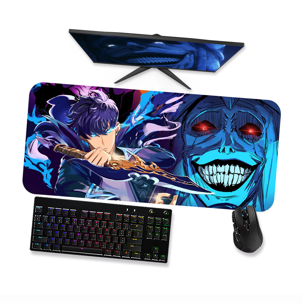 Mouse pad Solo Leveling Jin Woo 12 Anime - Mousepad Gamer 90x40 80x40 60x40 70x30 45x40