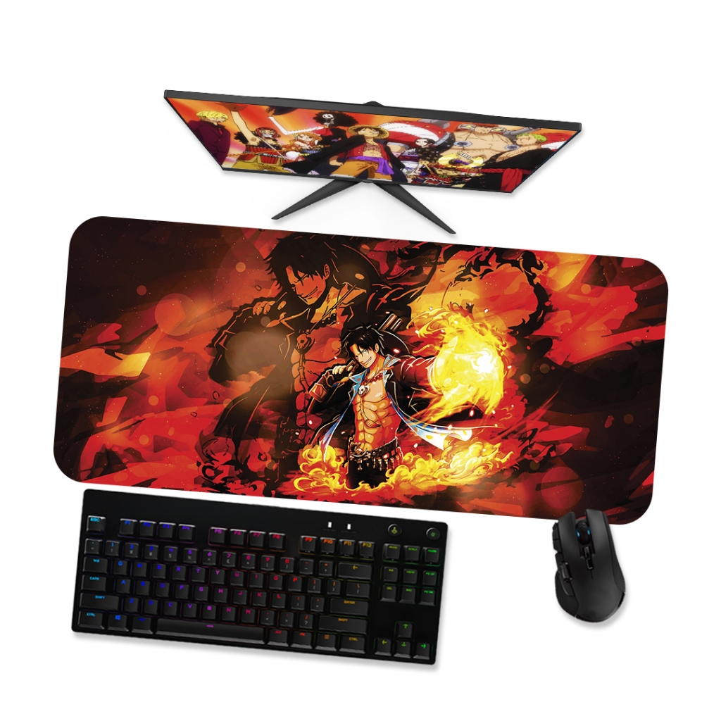 Mouse pad ACE 2 One piece Anime - Mousepad Gamer 90x40 80x40 60x40 70x30 45x40