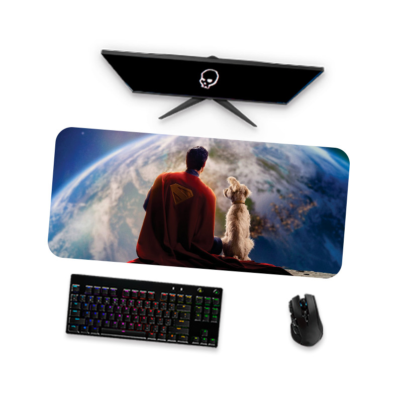Mouse Pad Gamer Grande  DC Superman 1  90x40 80x40 60x40 70x30 45x40