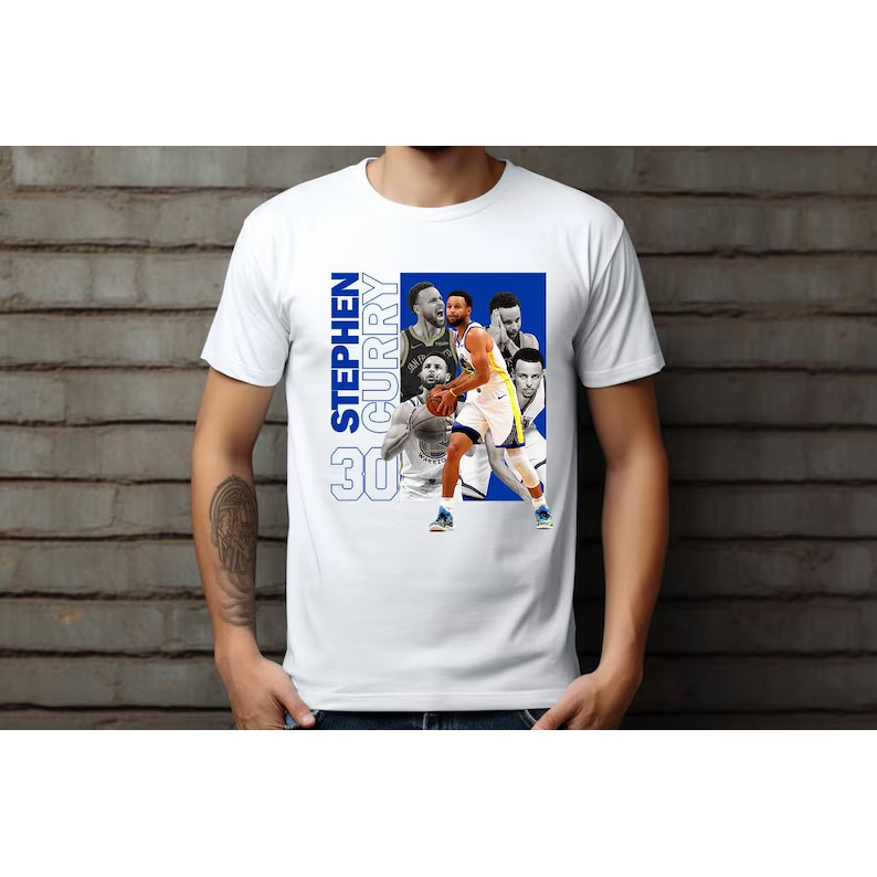 Camiseta Unissex Oversized Plus Size Feminina Masculina Stephen Curry Golden State Warriors 30 Collage   Basquete Street