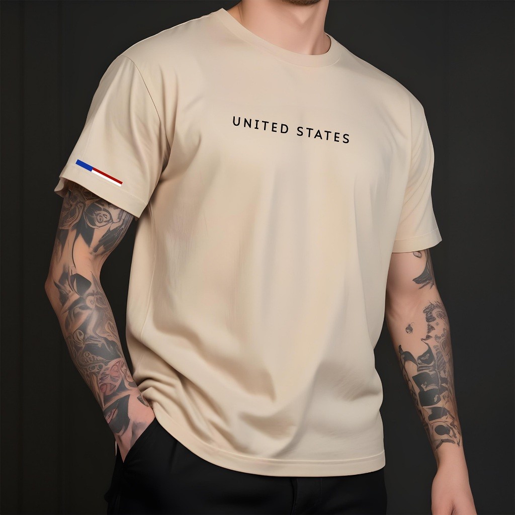Camiseta UNITED STATES Urban Camisa Streetwear Masculina 100% Algodão
