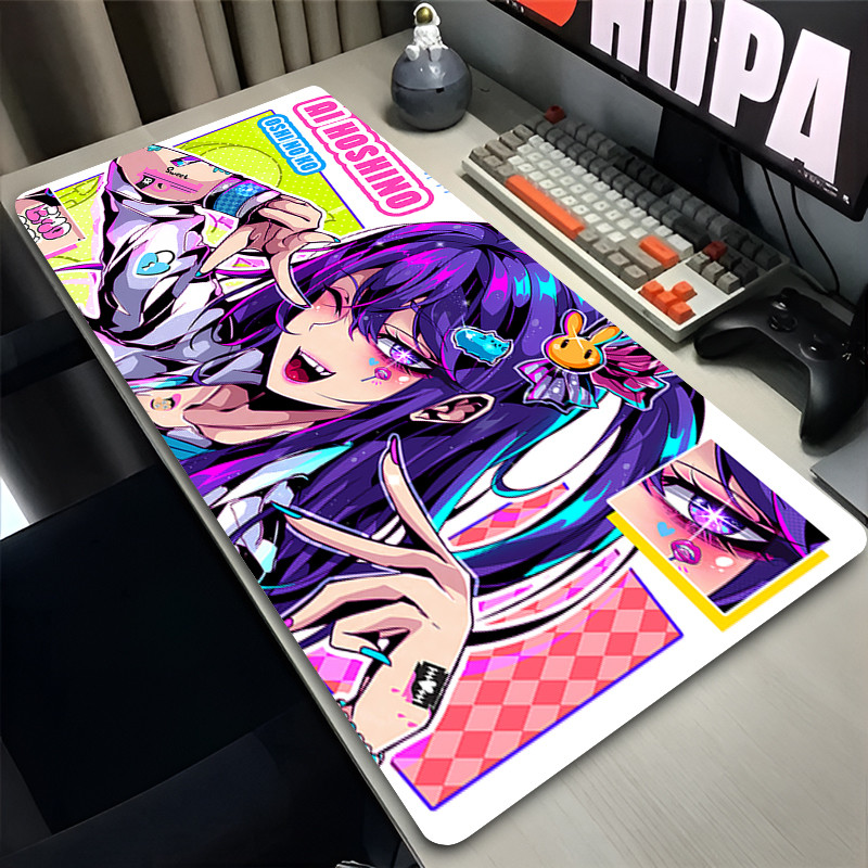 Colorido Anime Mouse Pad O-oshi no Ko E-sports Gamer Tapete De Mesa kawaii Acessórios Do Jogo Portátil Grande Mousepad P