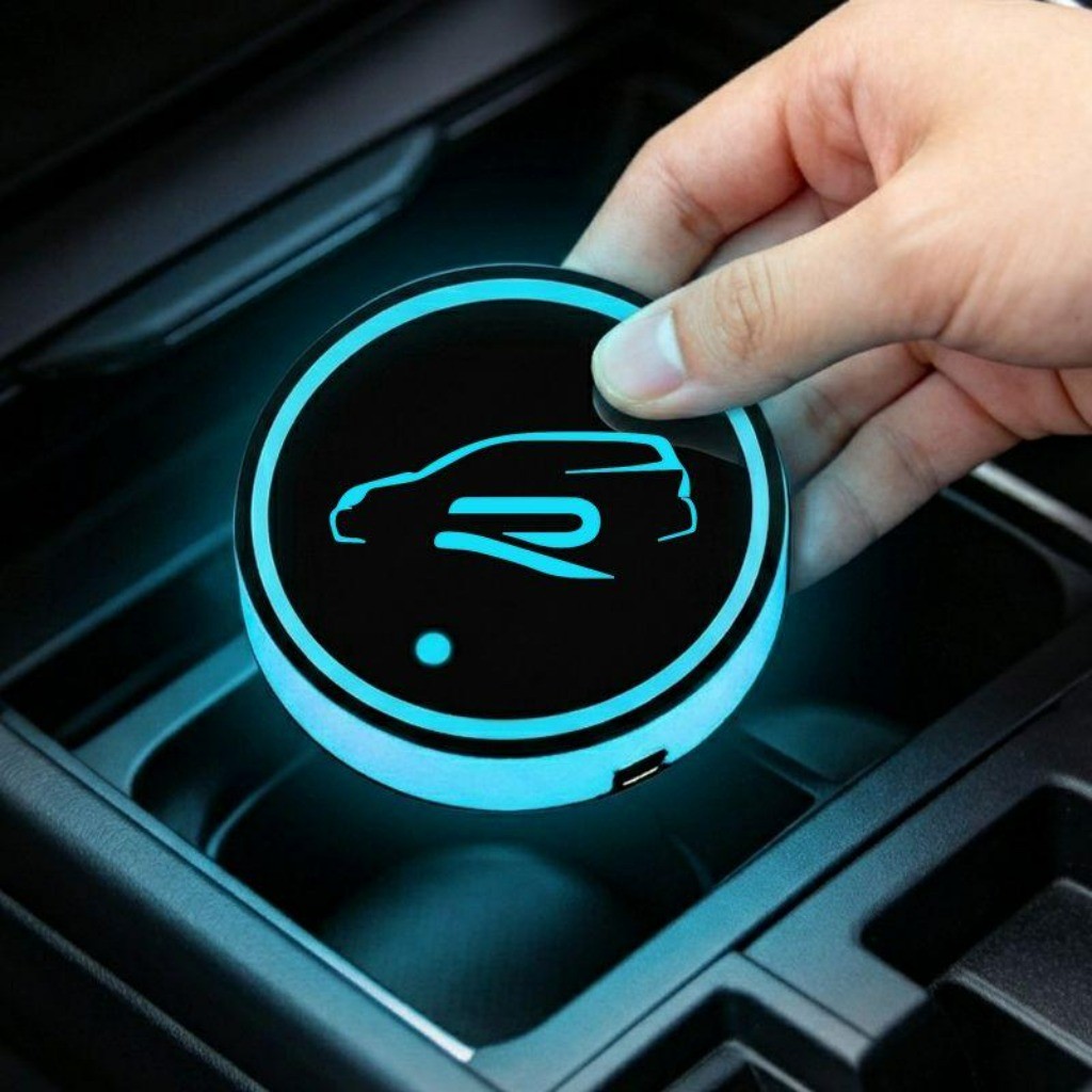 7 Cores Luz RGB Suporte de Copo LED Automotivo Artigos Automotivos For VW Golf R Mk7 Mk8 TSI Performance RLine