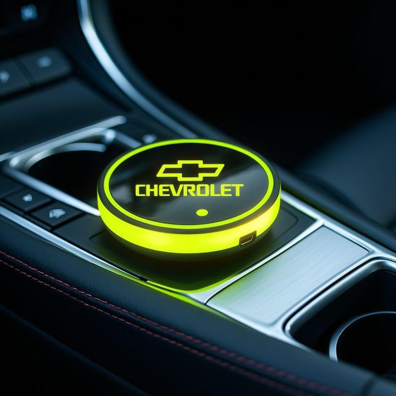 7 Cores Luz RGB Suporte de Copo LED Automotivo Acessórios para Carros For Chevrolet Onix Tracker S10 Cruze Spin
