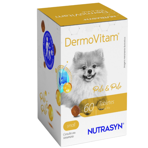 Dermovitam Small Size  60cps - Nutrasyn - Suplemento para PELE e PELO